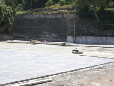 El gimnàs de s’Alzinar està en plena reforma