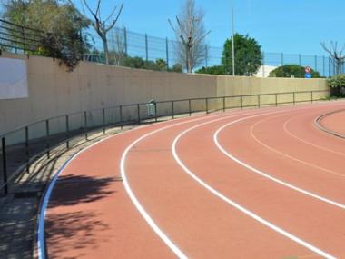 La pista d'atletisme està preparada