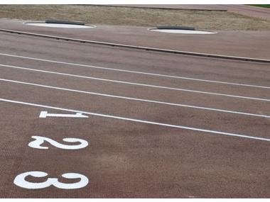 La pista d'atletisme està preparada