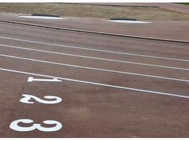 La pista d'atletisme està preparada