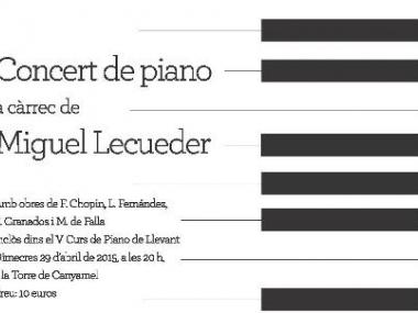 V Curs de piano amb el professor Miguel Lecueder