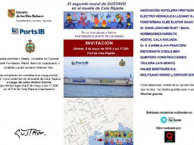 Presentació del segon mural de l’artista Gustavo a Capdepera