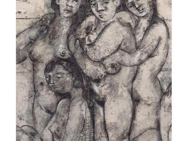 Joan Bennàssar enllaça les escultures del passeig amb una exposició pictòrica al Centre Cap Vermell