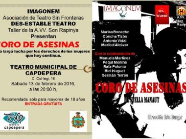 Coro de asesinas, al teatre de Capdepera