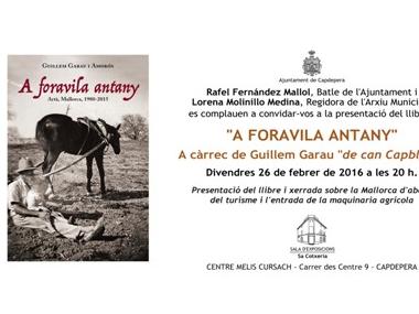 Presentació del llibre 'A foravila antany'