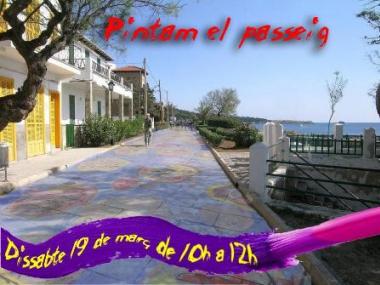 Pintam el passeig de Cala Rajada