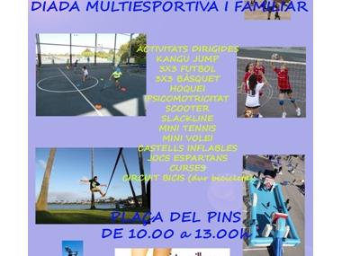 Diada multiesports a la plaça dels Pins