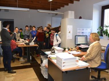 Els alumnes de 1r d’ESO visiten l’Ajuntament de Capdepera