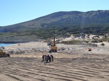 Acaben les tasques de recuperació de Cala Mesquida, que estarà a punt per Setmana Santa