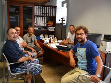 El batle coneix la nova directiva del CE Escolar