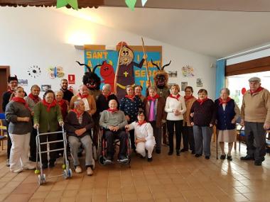 Els dimonis visiten el Centre de Dia i la residència de Font de sa Cala