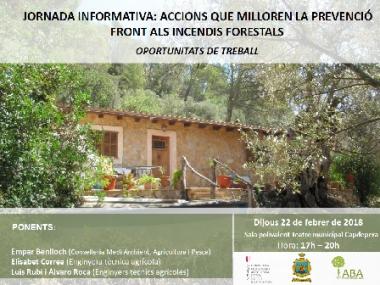 Jornada informativa sobre accions contra els incendis