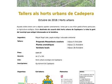 Taller d'horts urbans a Capdepera