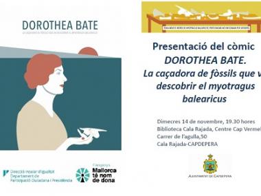 Presentació del còmic sobre Dorothea Bate