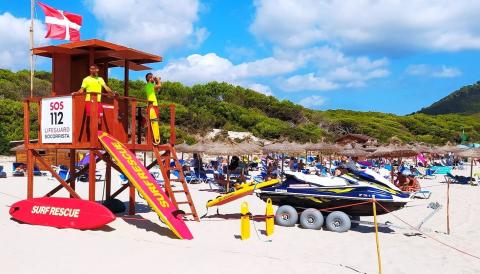 vigilància a Cala Mesquida i Cala Agulla