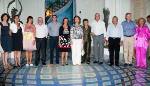 Acto inaugural de los jardines de la Fundación Bartolomé March Servera