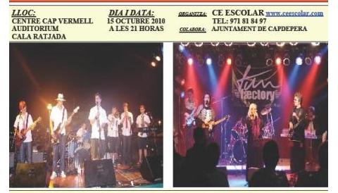 Concert Pop Rock al centre Cap Vermell