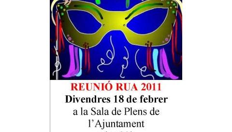 Reunió informativa per comparses de la rua 2011