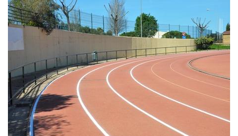 La pista d'atletisme està preparada