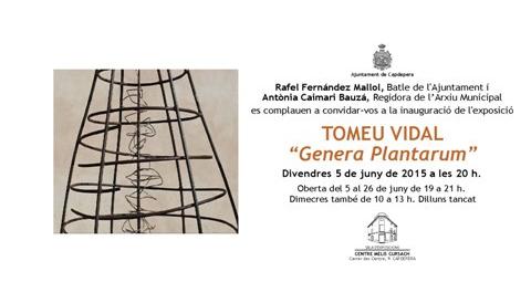 Exposició Genera Plantarum, de Tomeu Vidal