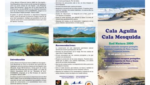Medi Ambient imprimeix nous tríptics per informar de la importància de conservar els espais protegits dins Xarxa Natura 2000