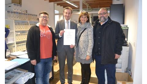 L’Obreria de Sant Antoni convida el batle a la festa