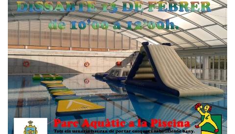 Parc aquàtic a la piscina municipal