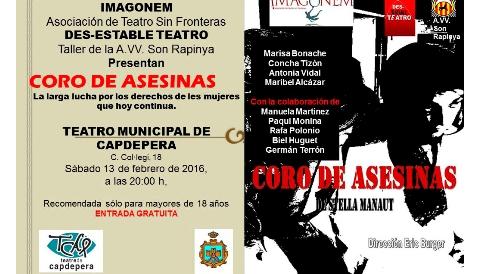 Coro de asesinas, al teatre de Capdepera