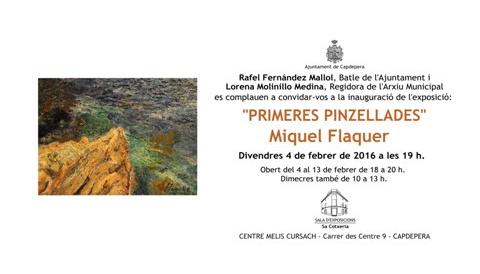 Exposició 'Primeres pinzellades' al Centre Melis