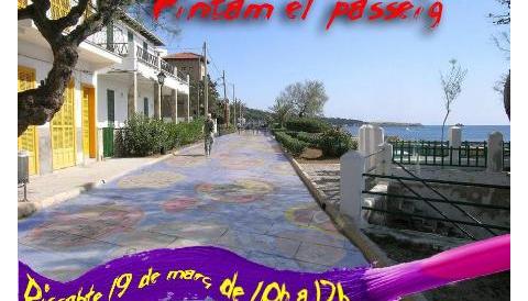 Pintam el passeig de Cala Rajada