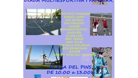 Diada multiesports a la plaça dels Pins