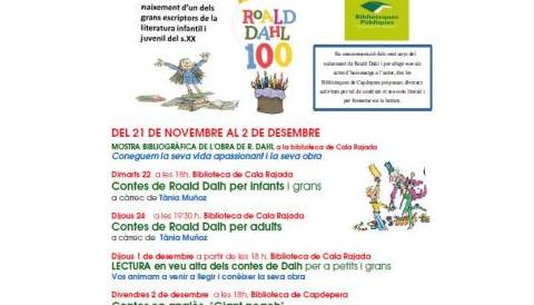 Centenari de Roald Dahl a les biblioteques municipals