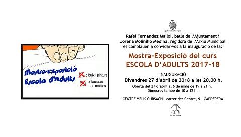 Exposició de l'Escola d'Adults de Capdepera