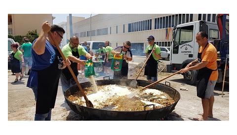 Sus a les festes d'El Carme amb la paella