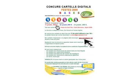 concurs Cartell Digital Festes 2009