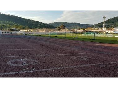 Comença l’obra de rehabilitació de la pista d’atletisme del complex esportiu Es Figueral
